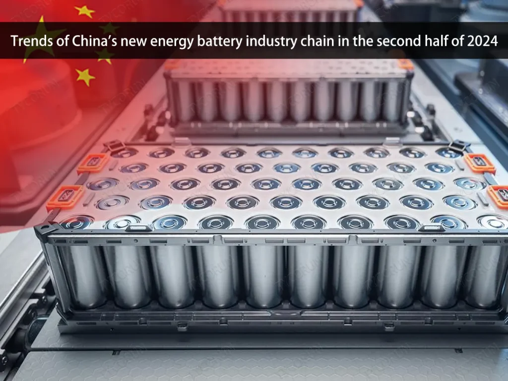 Tendances de la chaîne industrielle chinoise des batteries pour énergies nouvelles au second semestre 2024