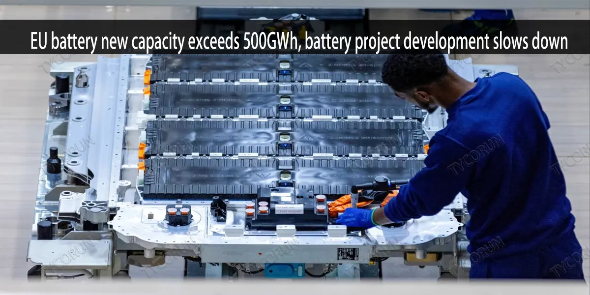 La nouvelle capacité de production de batteries dans l'UE dépasse 500 GWh, mais le développement de projets de batteries ralentit