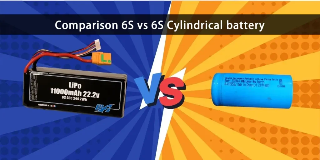 Comparaison 6S vs 6S Batterie cylindrique