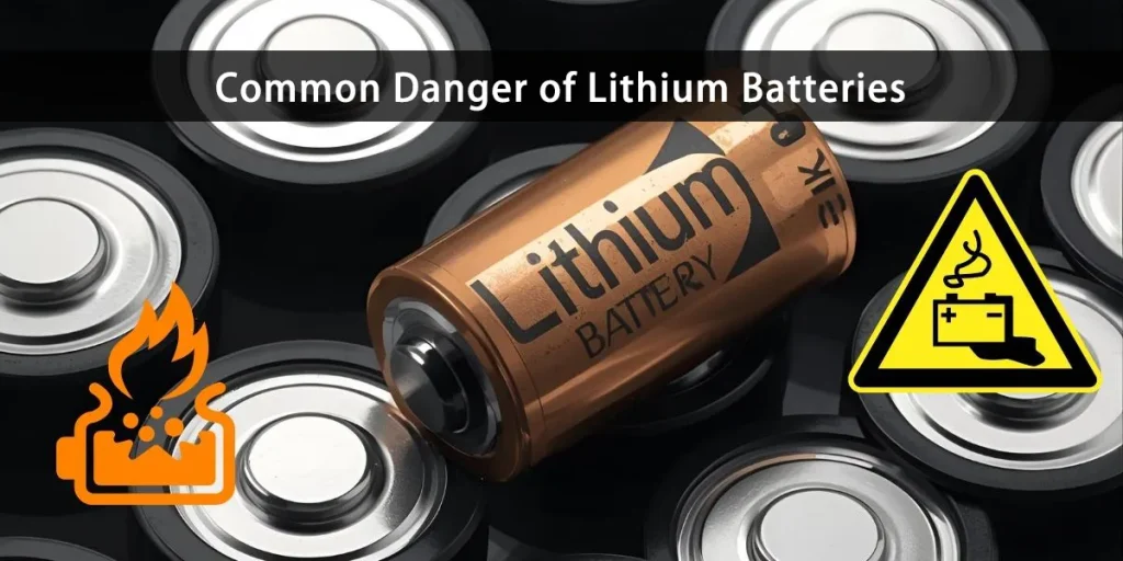 Les dangers courants des piles au lithium