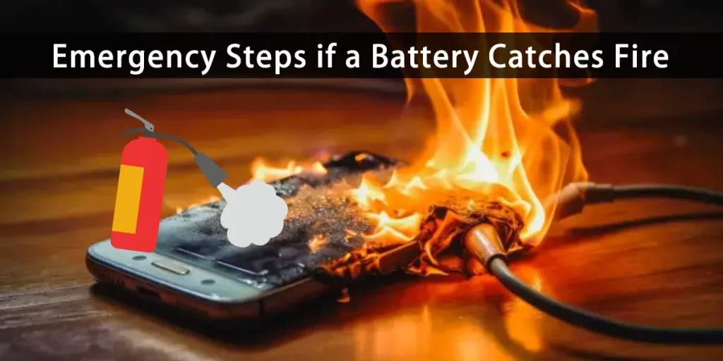 Mesures d'urgence en cas d'incendie d'une batterie