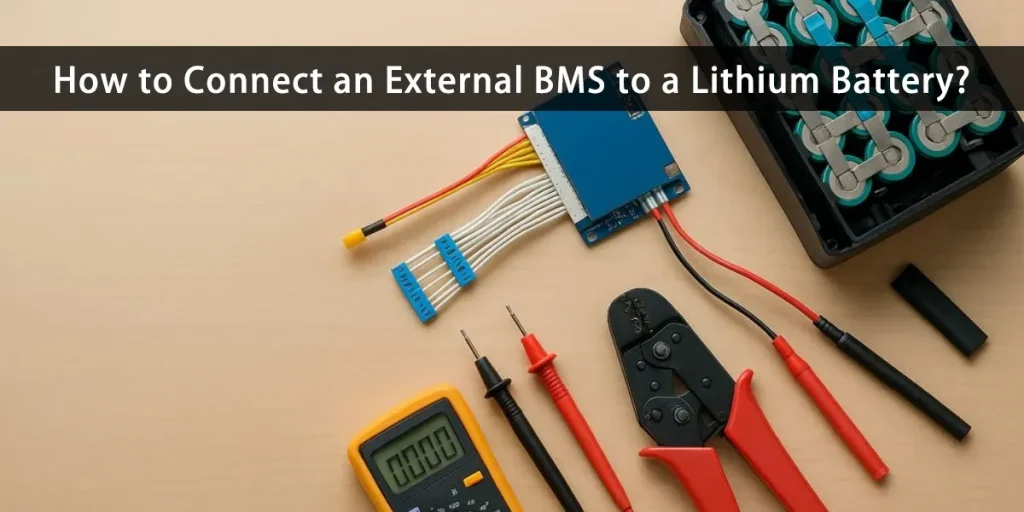 Comment connecter un BMS externe à une batterie au lithium ?